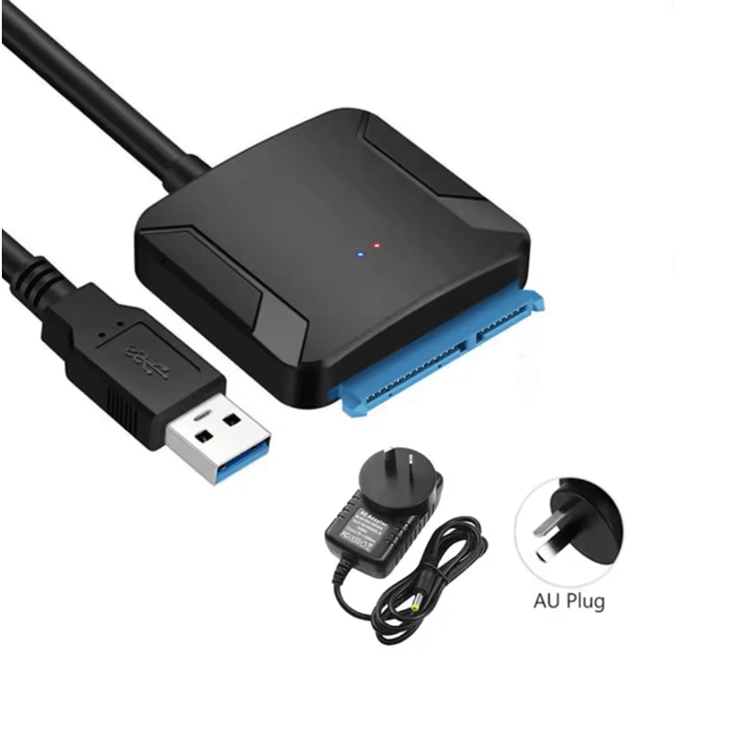 SATA To USB 30 Adapter Cable For SSD And HDD With Power Supply 7