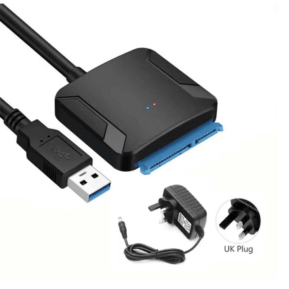 SATA To USB 30 Adapter Cable For SSD And HDD With Power Supply 8