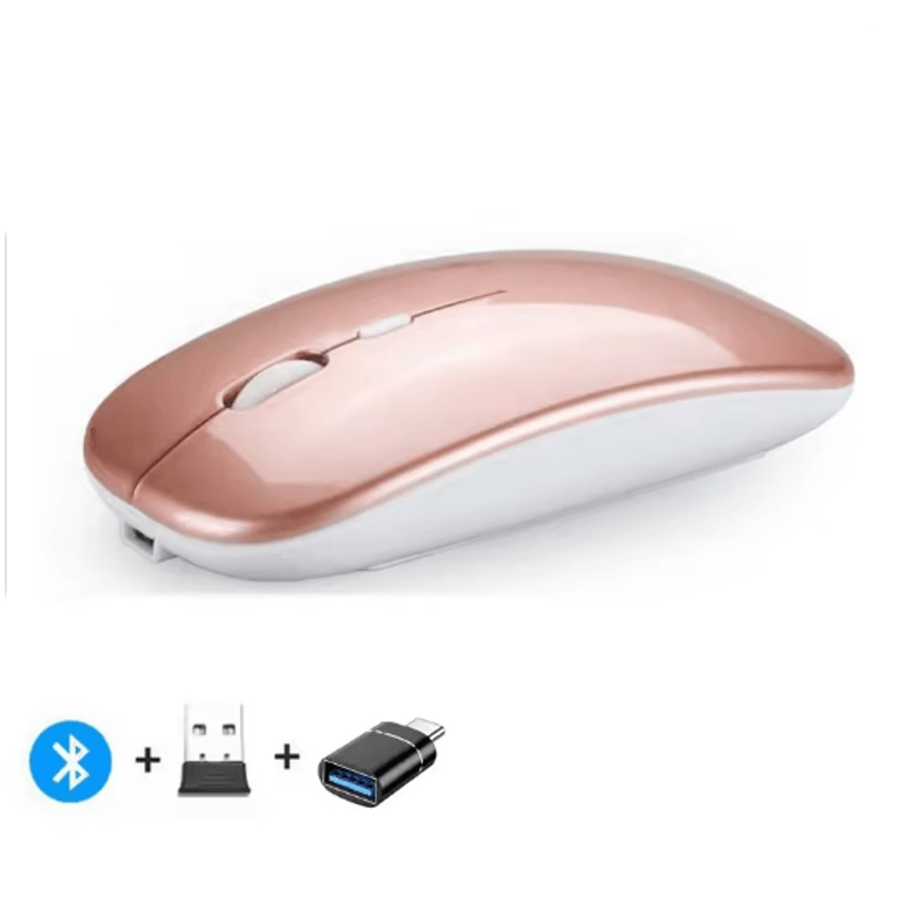 Silent Dual Mode Rechargeable Wireless Mouse For Laptop And PC 7