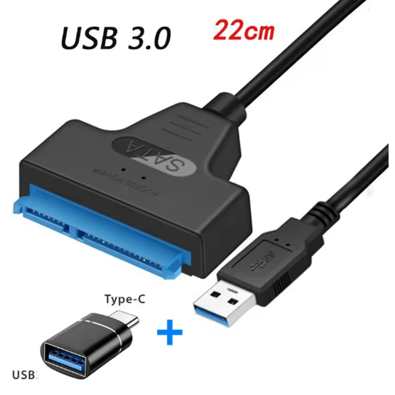 SATA To USB Adapter Cable For External HDD And SSD Drives 6