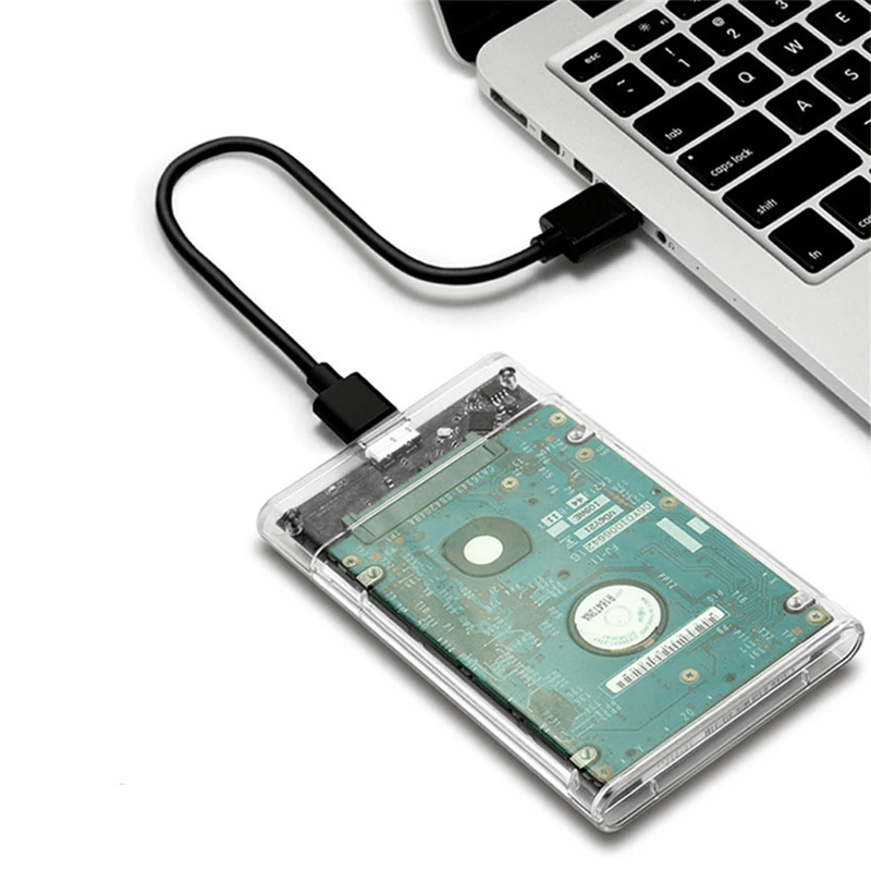 Transparent External Hard Drive Enclosure For 25 Inch SSD And HDD 1
