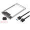 Transparent External Hard Drive Enclosure For 25 Inch SSD And HDD 4