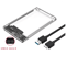 Transparent External Hard Drive Enclosure For 25 Inch SSD And HDD 4
