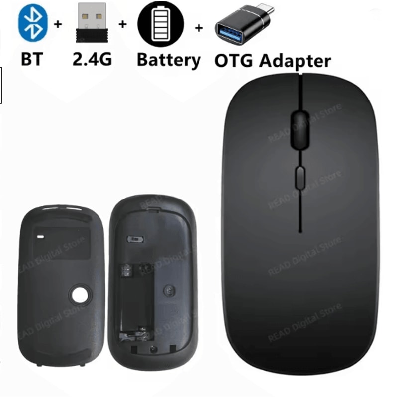 Slim Wireless Bluetooth Mouse For Laptop Desktop And IPad 9