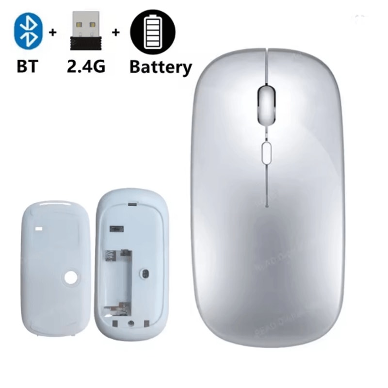 Slim Wireless Bluetooth Mouse For Laptop Desktop And IPad 10