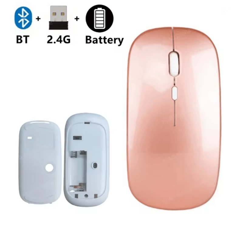 Slim Wireless Bluetooth Mouse For Laptop Desktop And IPad 12