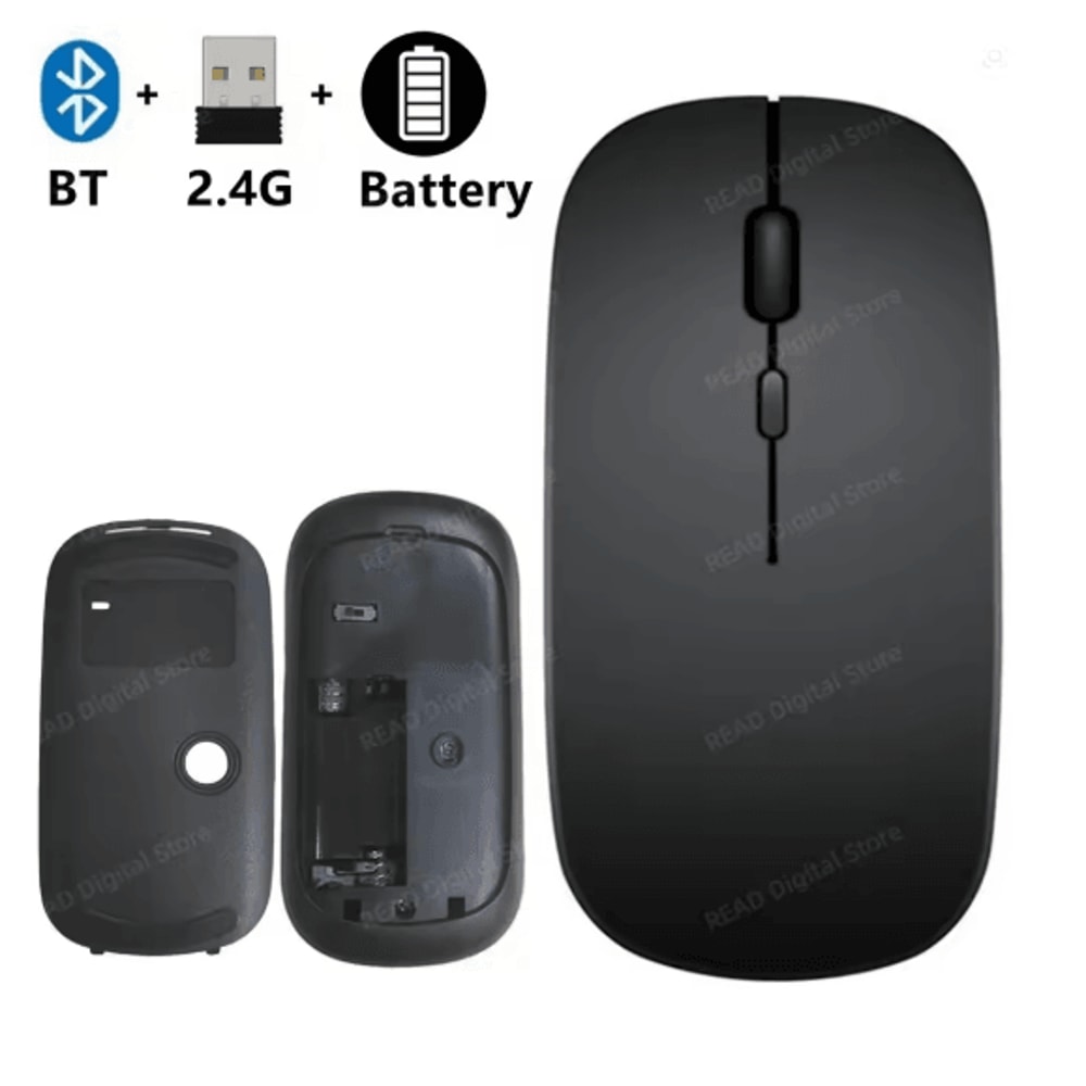 Slim Wireless Bluetooth Mouse For Laptop Desktop And IPad 8