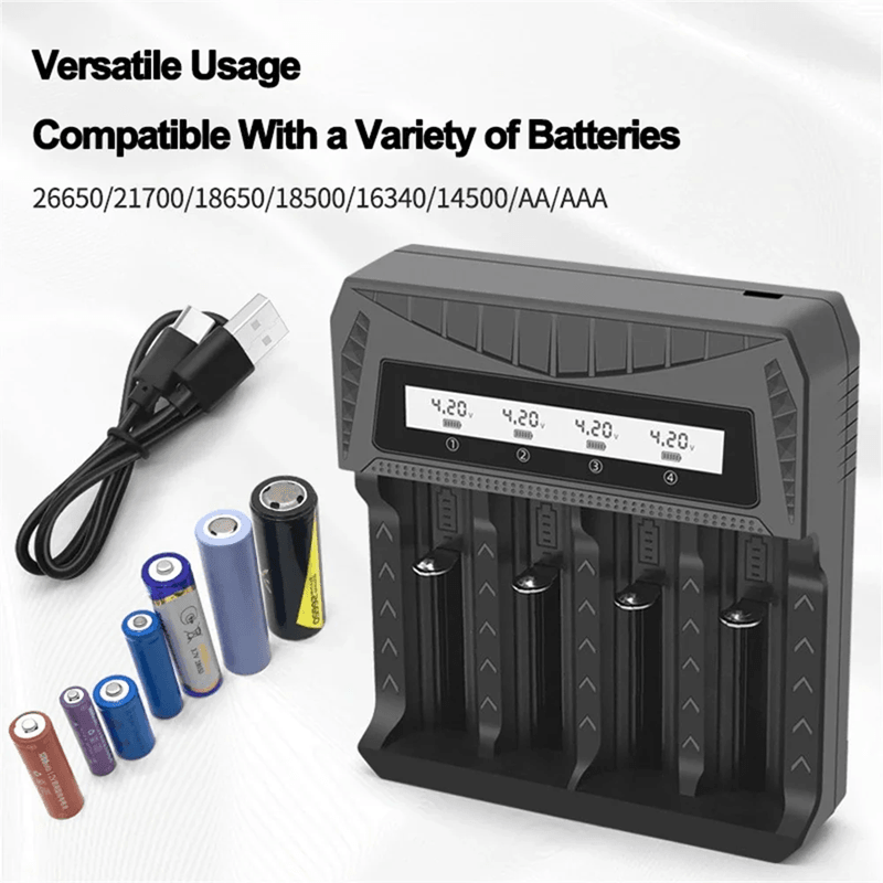 Intelligent LCD Battery Charger For 18650 AA And AAA Batteries 2