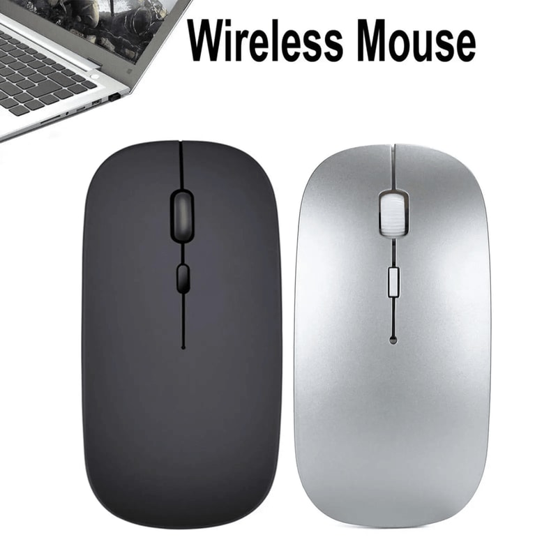 Slim Wireless Mouse With USB Receiver For PC And Laptop 0