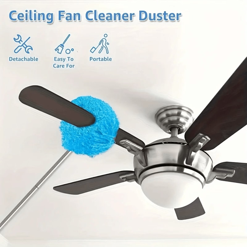 Telescopic Microfiber Duster For High Ceiling And Furniture Cleaning 1