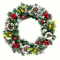 Classic Christmas Wreath With Red Berries And Mushrooms 1