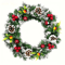 Classic Christmas Wreath With Red Berries And Mushrooms 1