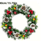 Classic Christmas Wreath With Red Berries And Mushrooms 3
