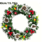 Classic Christmas Wreath With Red Berries And Mushrooms 3