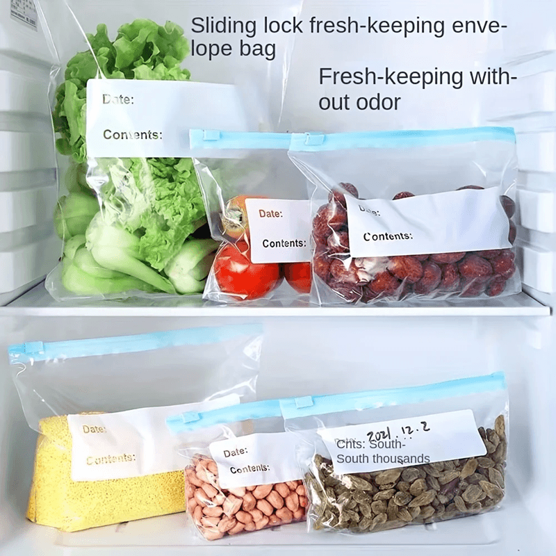 Leak Proof Reusable Freezer Storage Bags With Zipper Seal 0