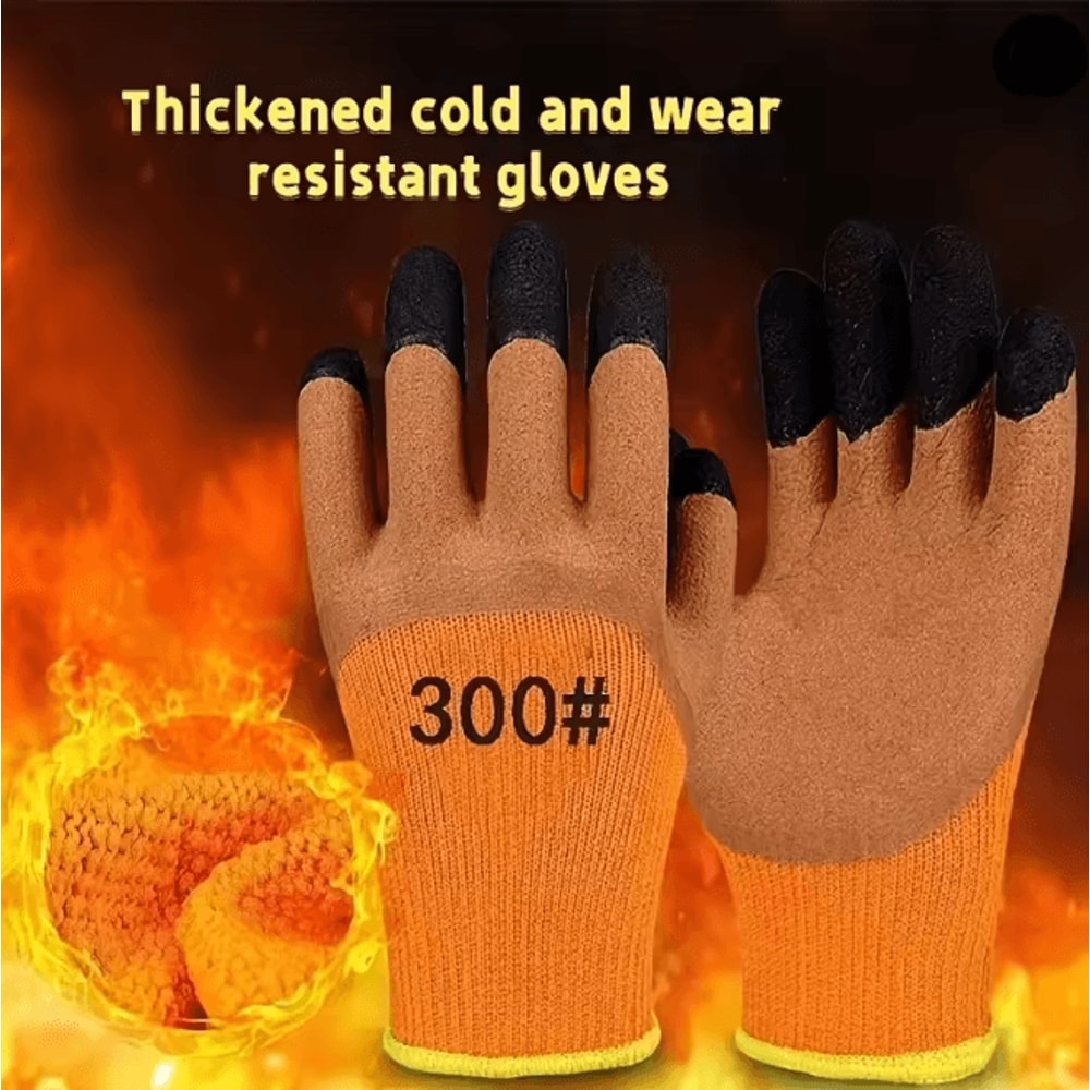 FrostGuard Waterproof Winter Work Gloves 10 Pair Set Cold Weather Protection 2