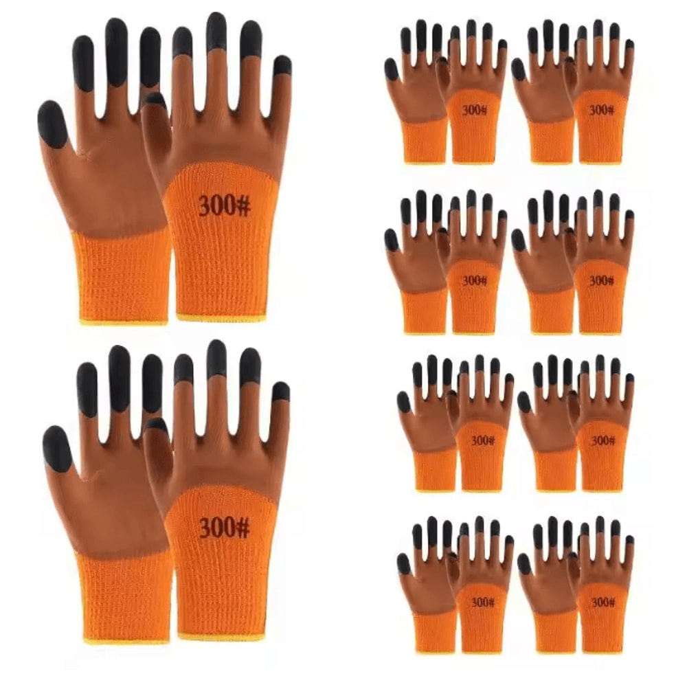 FrostGuard Waterproof Winter Work Gloves 10 Pair Set Cold Weather Protection 5