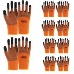 frostguard waterproof winter work gloves 10 pair set cold weather protection