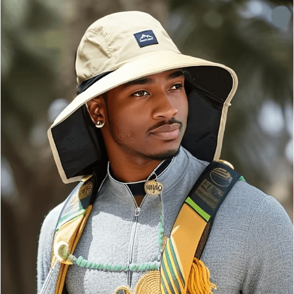 SunShield Outdoor Fisherman Hat Wide Brim Sun Protection For Men And Women 0