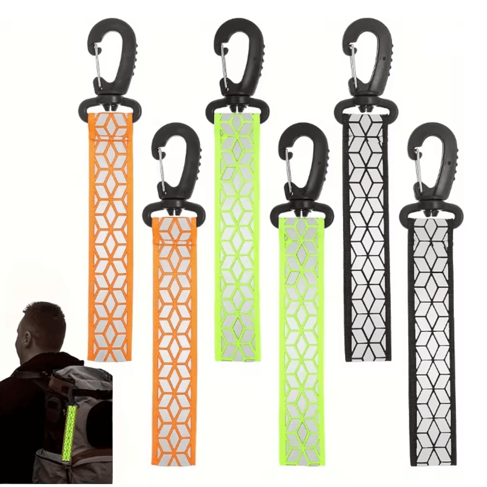 ReflectaSafe High Visibility Reflective Keychain Set Night Safety Gear 1