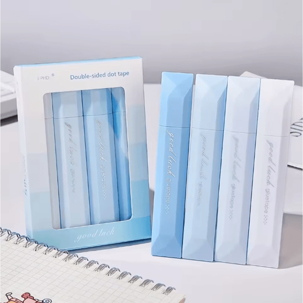 StickEase Dot Glue Tape Pens Double Sided Traceless Adhesive 4 Pack 4