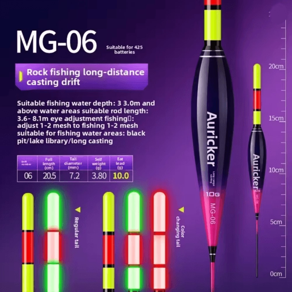 NightStrike LED Fishing Float Bite Indicator Color Changing Night Fishing Light 10