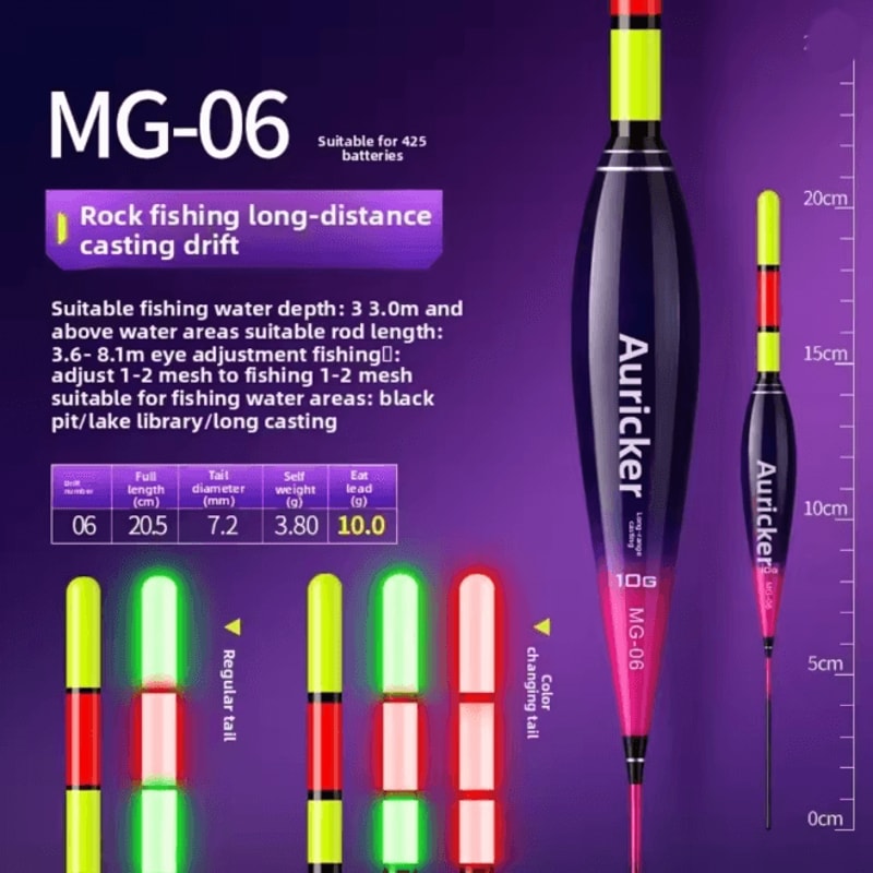 NightStrike LED Fishing Float Bite Indicator Color Changing Night Fishing Light 10