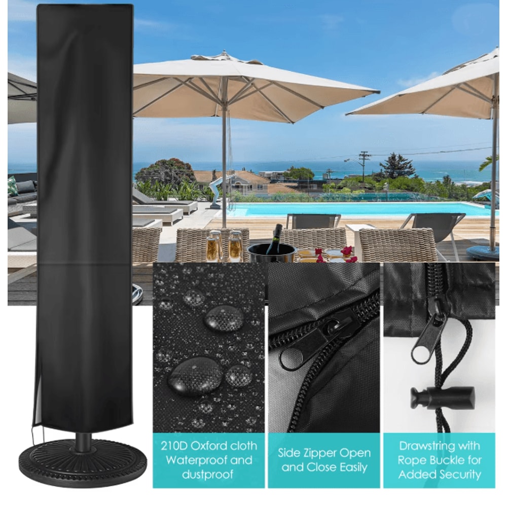 WeatherGuard Waterproof Parasol Cover Outdoor Patio Umbrella Protector 1