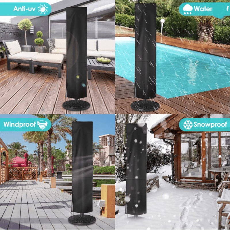 WeatherGuard Waterproof Parasol Cover Outdoor Patio Umbrella Protector 3