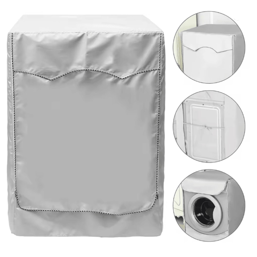 ShieldPro Waterproof Washing Machine Cover Dustproof Sun Protection Laundry Protector 0