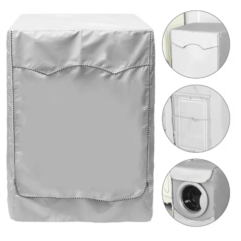 ShieldPro Waterproof Washing Machine Cover Dustproof Sun Protection Laundry Protector 0