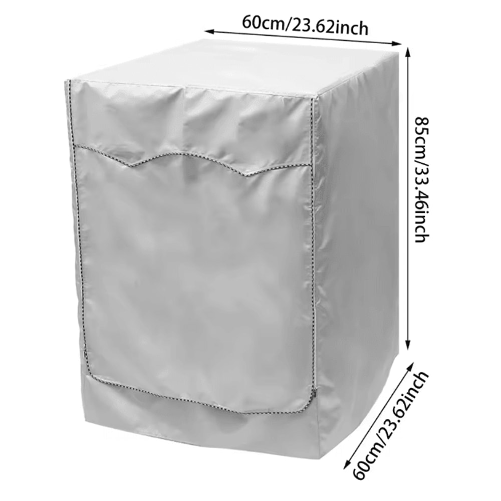 ShieldPro Waterproof Washing Machine Cover Dustproof Sun Protection Laundry Protector 6