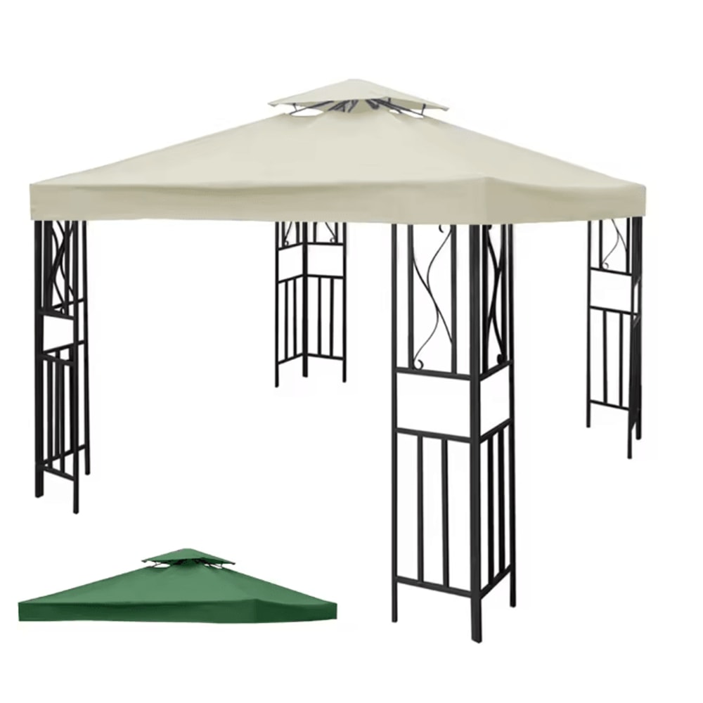 GardenShade Gazebo Canopy Replacement Top 3x3M Outdoor Patio Roof Cover 0