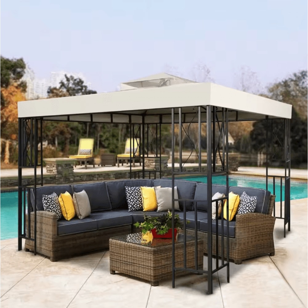 GardenShade Gazebo Canopy Replacement Top 3x3M Outdoor Patio Roof Cover 2