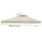 GardenShade Gazebo Canopy Replacement Top 3x3M Outdoor Patio Roof Cover 5