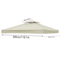 GardenShade Gazebo Canopy Replacement Top 3x3M Outdoor Patio Roof Cover 5