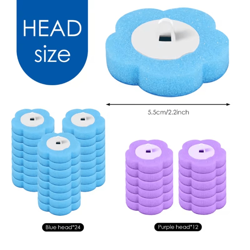 CleanSnap Disposable Toilet Brush Kit Long Handle Wall Mounted Cleaning Set 4