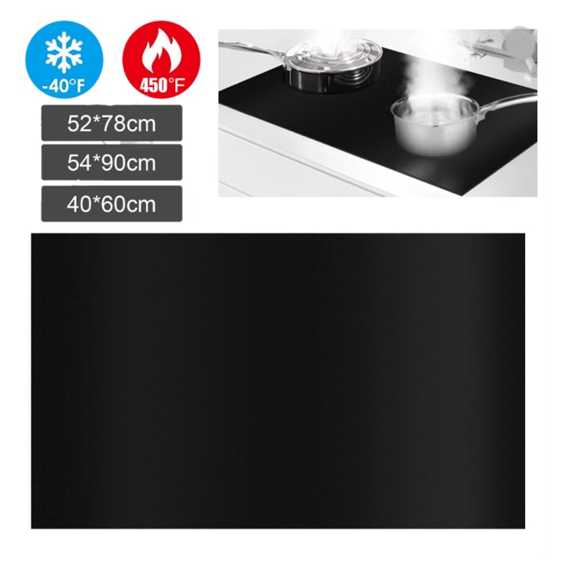 HeatGuard Induction Cooker Silicone Cover Non Slip Cooktop Protector Mat 0