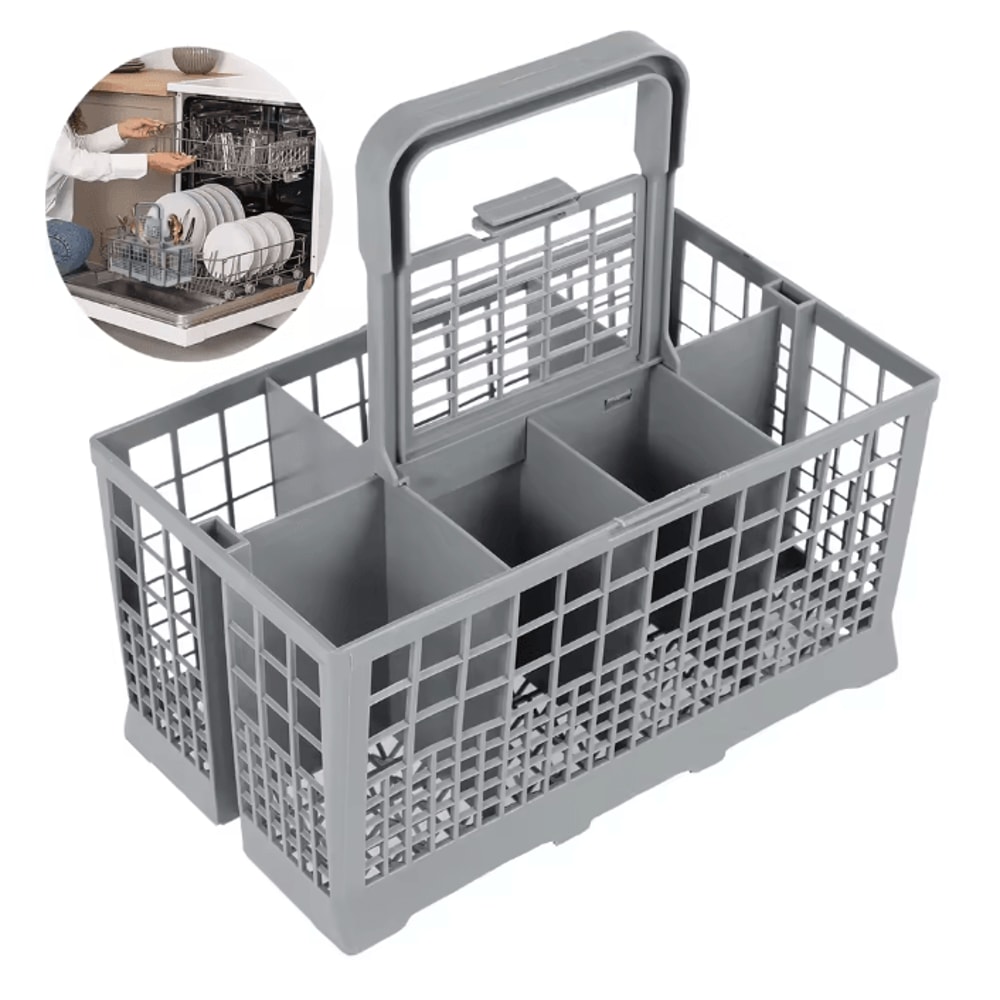 FlexiWash Universal Dishwasher Cutlery Basket Foldable Utensil Holder 0