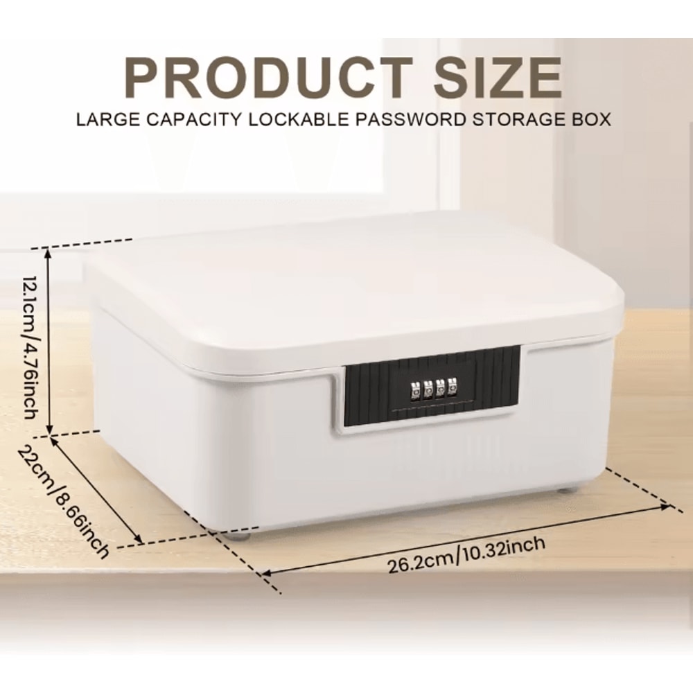 SecureLock Digital Password Safe Box Portable Home Security Storage 10