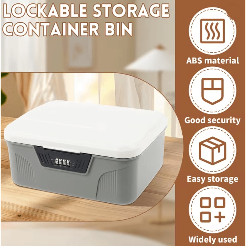 SecureLock Digital Password Safe Box Portable Home Security Storage 1