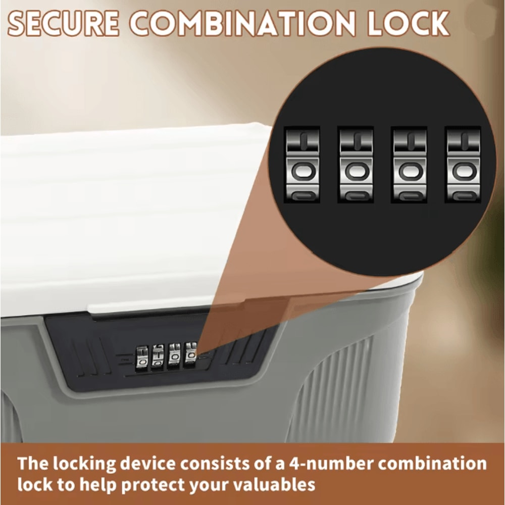 SecureLock Digital Password Safe Box Portable Home Security Storage 2