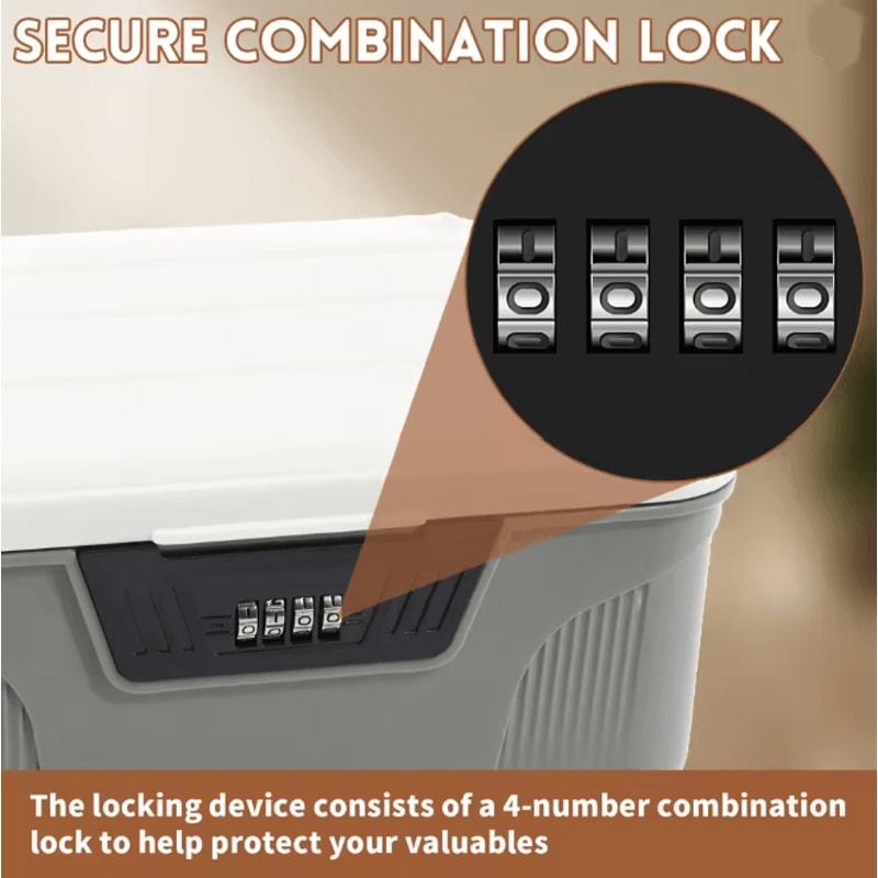 SecureLock Digital Password Safe Box Portable Home Security Storage 2