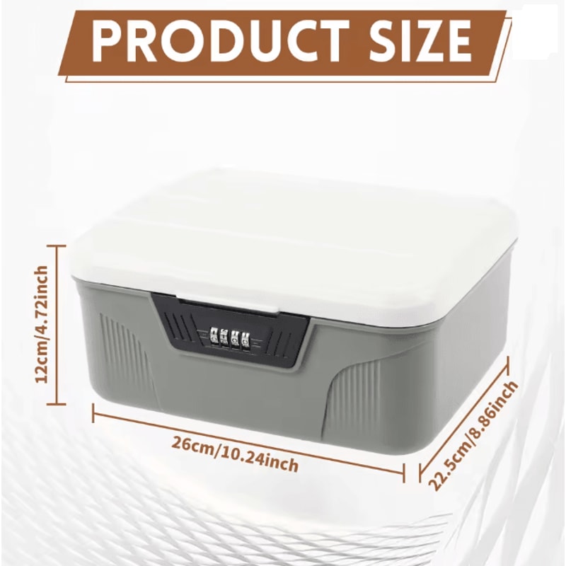 SecureLock Digital Password Safe Box Portable Home Security Storage 4