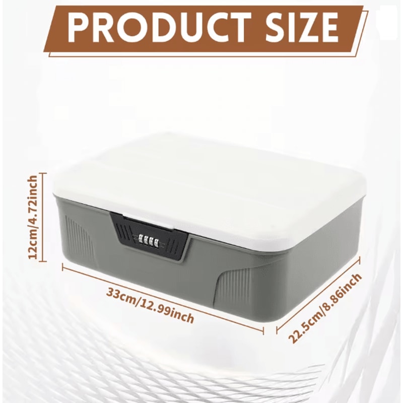 SecureLock Digital Password Safe Box Portable Home Security Storage 5