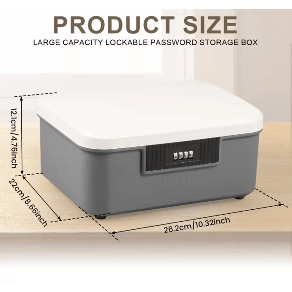 SecureLock Digital Password Safe Box Portable Home Security Storage 8