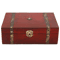 HeritageWood Vintage Treasure Chest Wooden Keepsake Storage Box 6