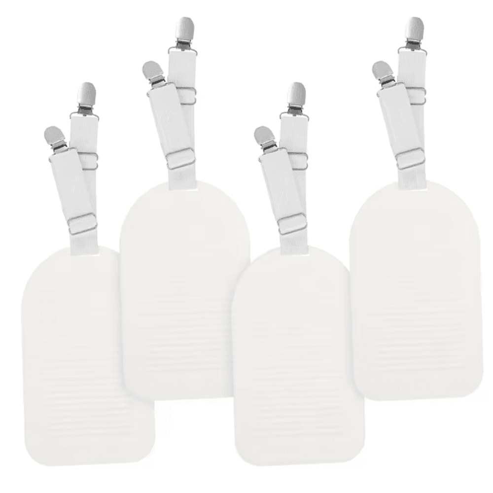 SecureFit Adjustable Bed Sheet Holders Straps With Clips 4 Piece Set 4