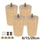 WoodRise Solid Wood Furniture Legs Table And Cabinet Replacement Feet Set 0