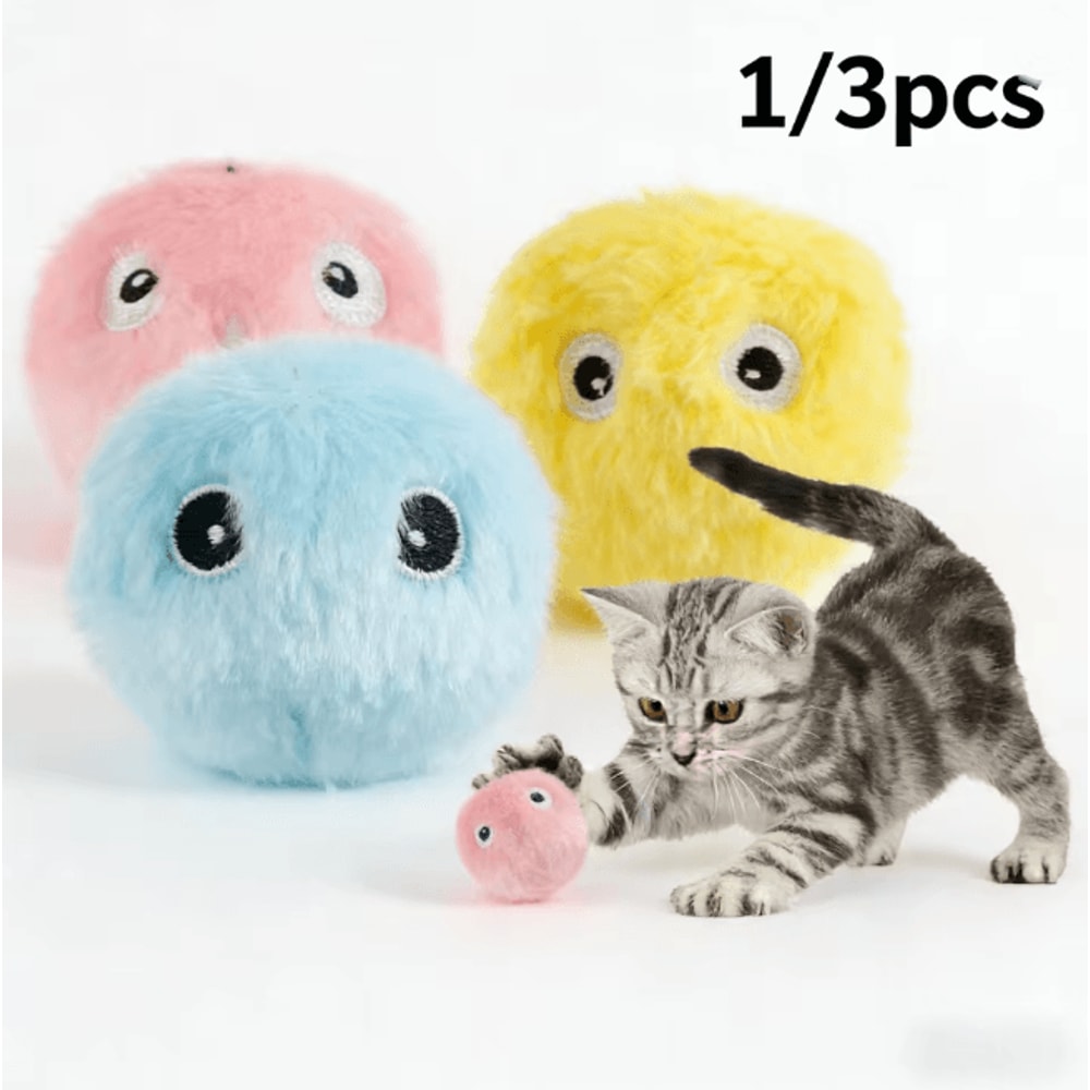 PlayPurr Smart Interactive Cat Toy Ball With Sound And Catnip 0